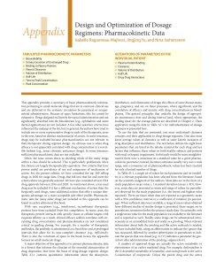 Goodman and Gilman's The Pharmacological Basis of Therapeutics, 14th Edby Brunton 2022 pdf-Appendix I Design and Optimization of Dosage Regimens Pharmacokinetic Data