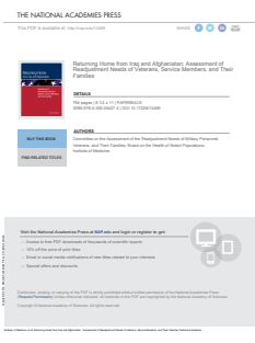 combat-Institute of Medicine_ Board on the Health of Select Populations_ and Their Families Veterans Committee on the Assessment of Readjustment Needs of Military Personnel - Returning Home from Iraq and Afg