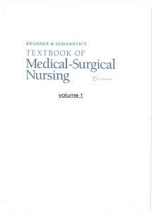 Brunner & Suddarth's Textbook of Medical-Surgical Nursing vol 1-Jeld1-1-1