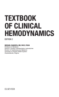 textbook of clinical hemodynamics