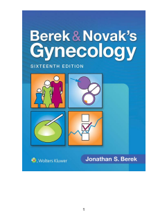 Berek & Novak's gynecology