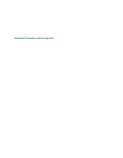 Dentofacial Orthopedics in the Growing Child Understanding Craniofacial Growth in the Management of Malocclusions 1st edition