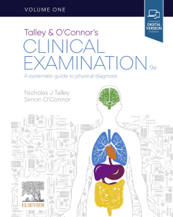 Talley and O'Connor's Clinical Examination A Systematic Guide to Physical Diagnosis