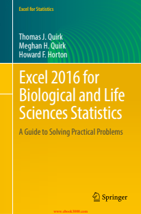 Excel 2016 for Biological and life sciences statistics