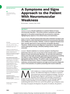 rehabilitation-Continuum-Muscle and Neuromuscular Junction Disorders, December 2022