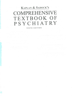 Comprehensive Textbook of Psychiatry kaplan vol 4-4